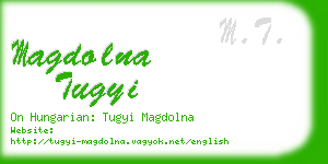 magdolna tugyi business card